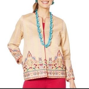 Rara Avis by Iris Apfel Embroidered Jacket Sz S